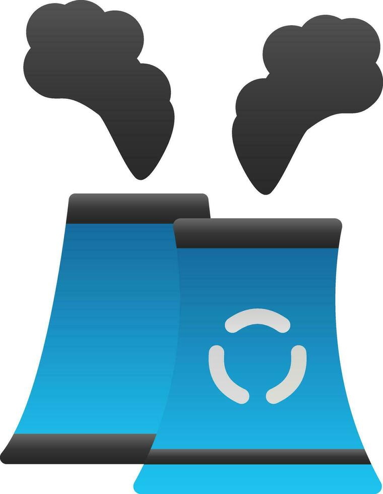 Nuclear plant Vector Icon Design
