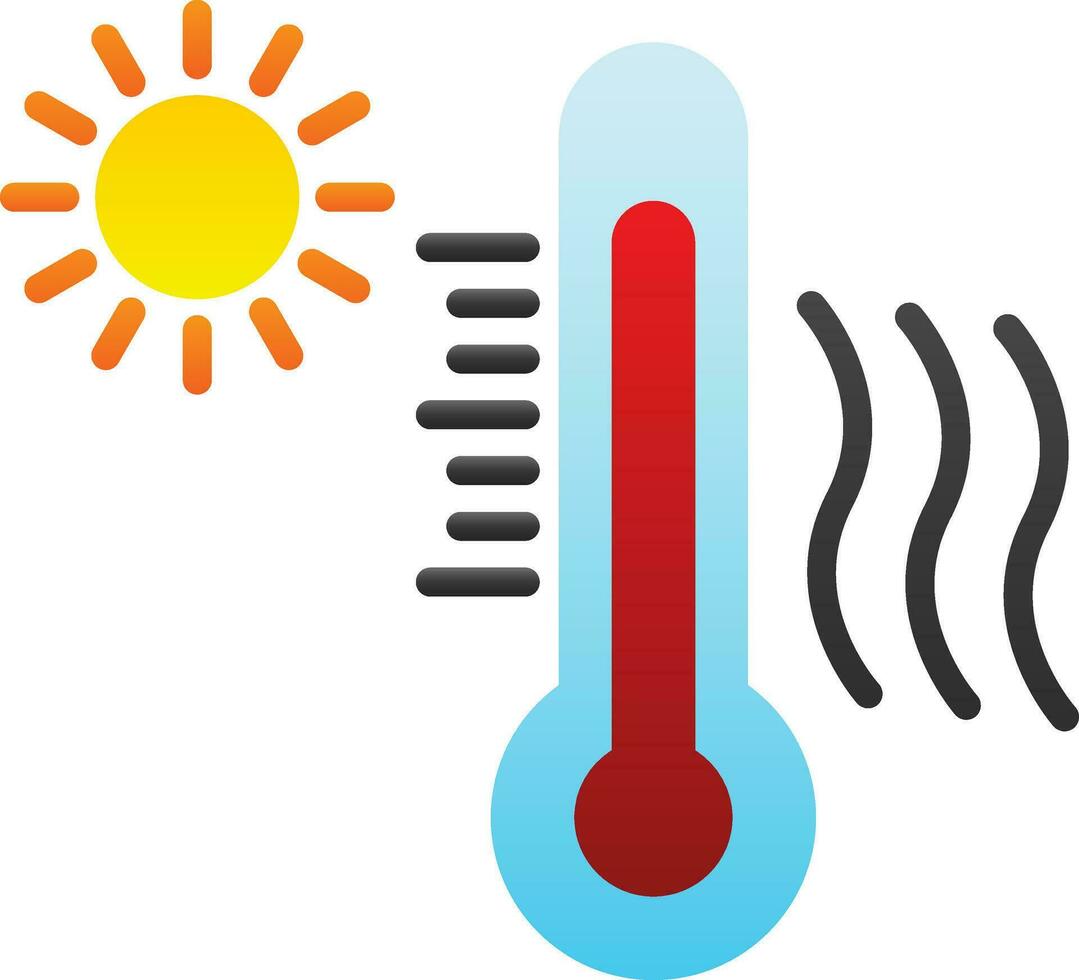 Heat wave Vector Icon Design