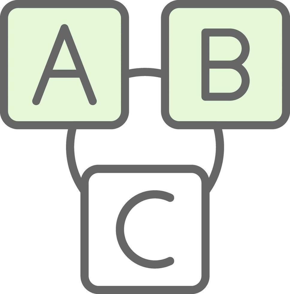 Abc block Vector Icon Design