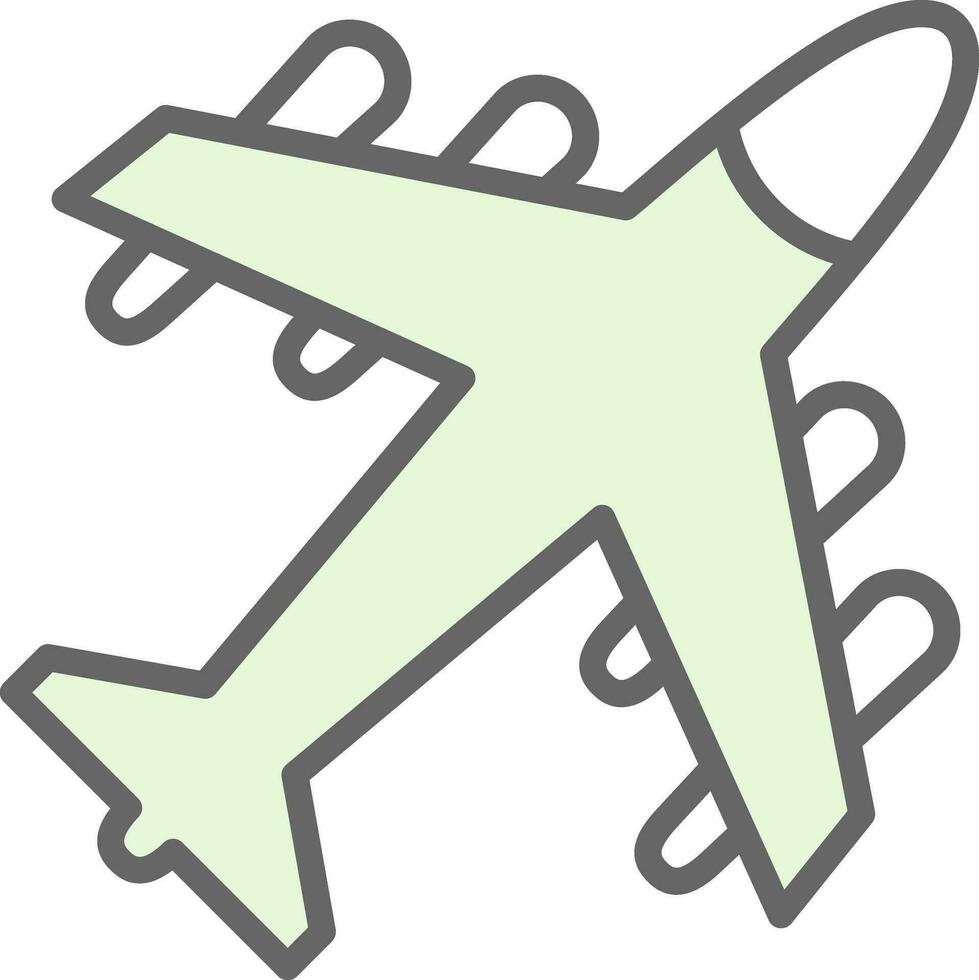 diseño de icono de vector de avión