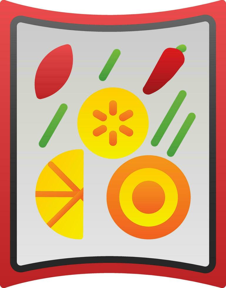Papaya salad Vector Icon Design