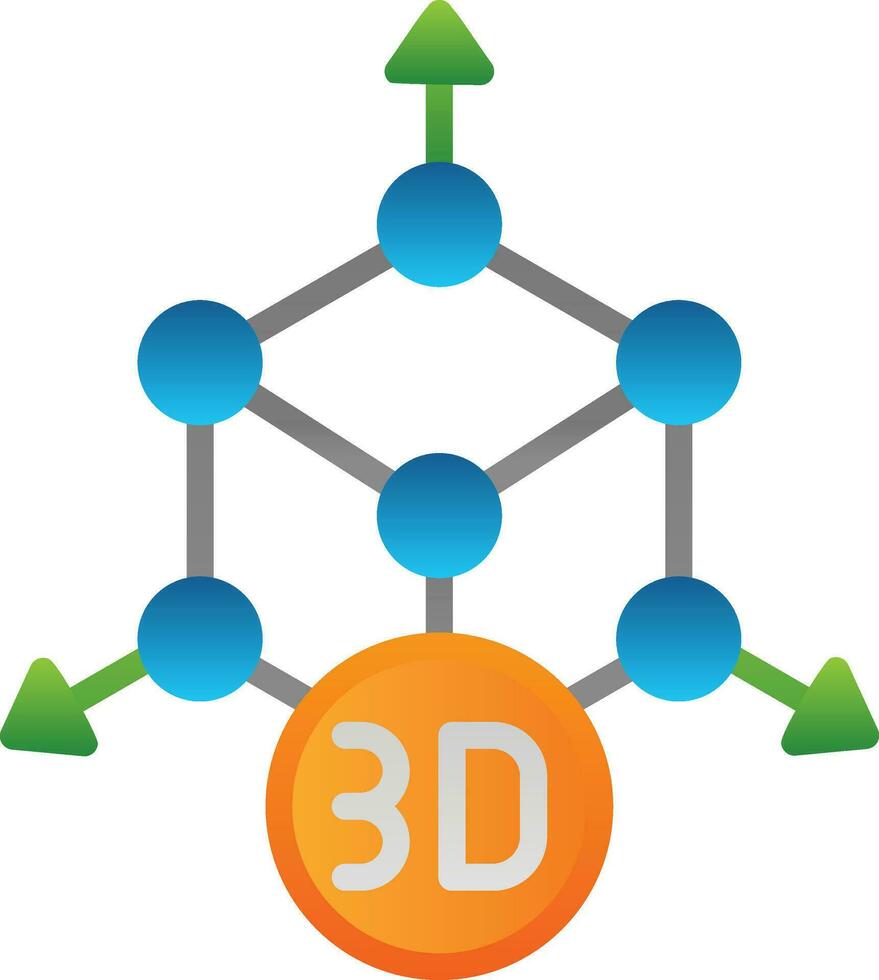 diseño de icono de vector de modelado 3d