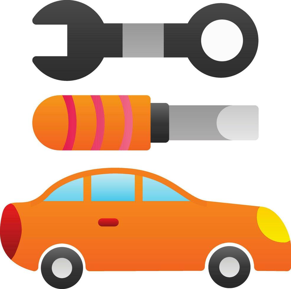 Car maintenance Vector Icon Design