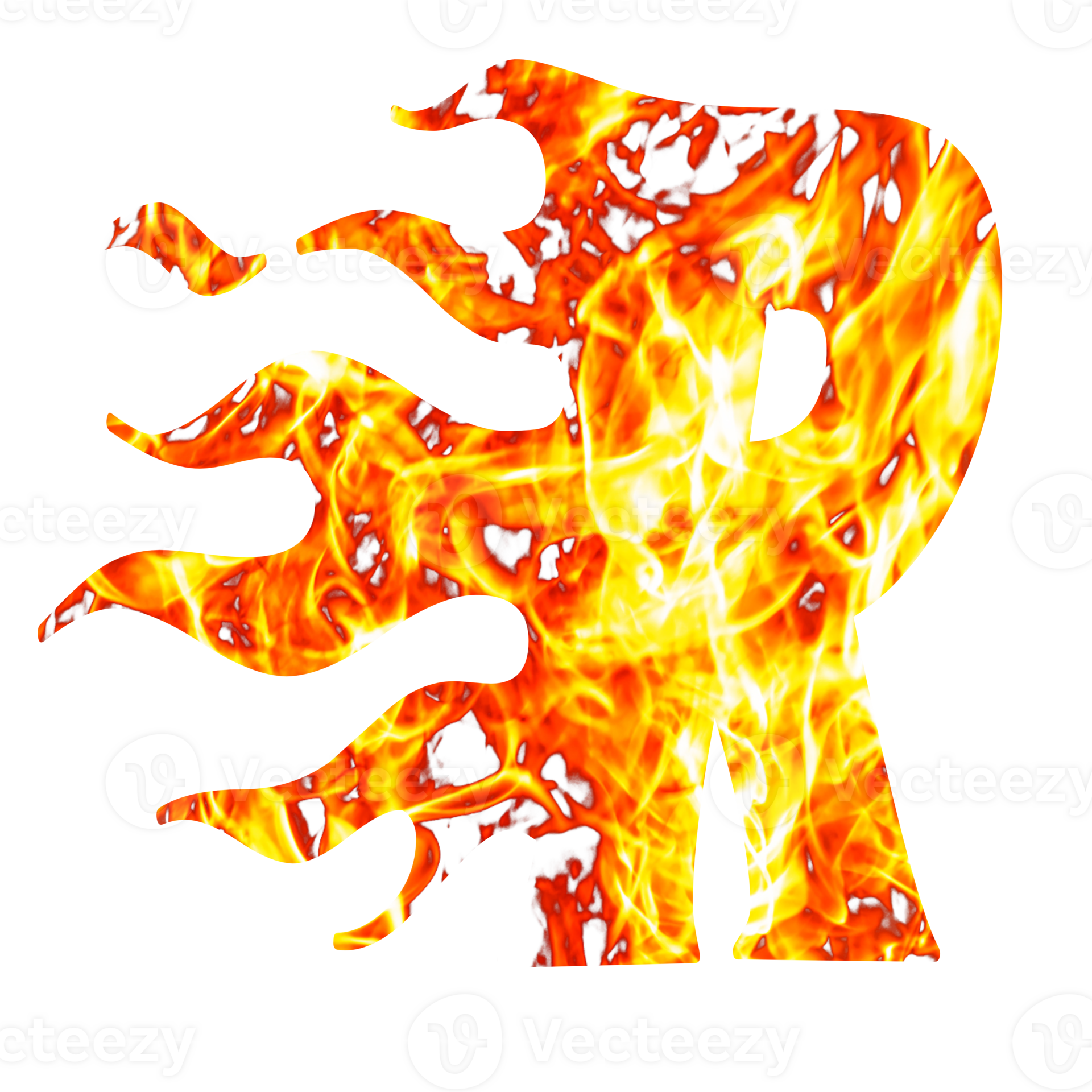 letter r fire effects 25143618 PNG