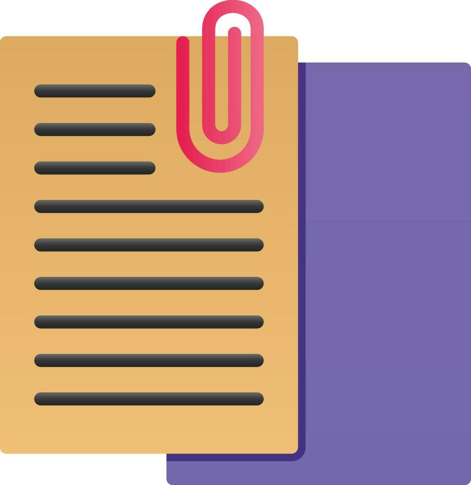 Attached Vector Icon Design