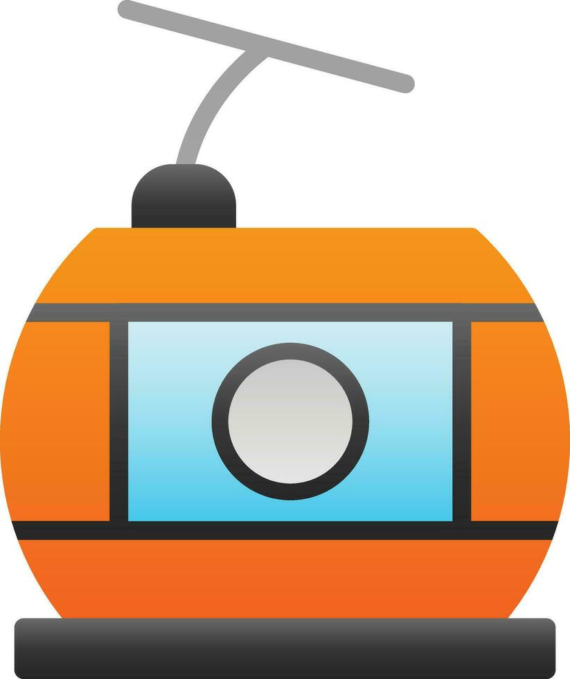 Cable car Vector Icon Design