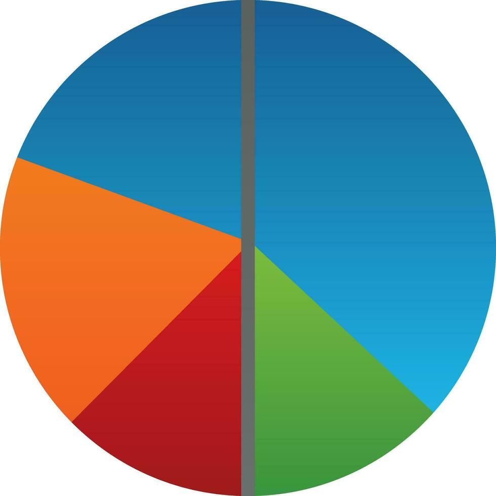 Pie chart Vector Icon Design