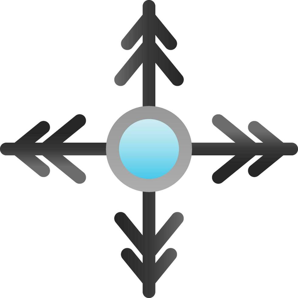 diseño de icono de vector de nieve