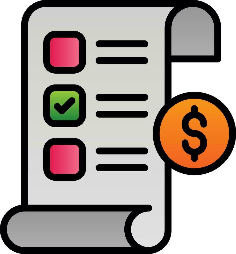 Invoice Vector Icon Design
