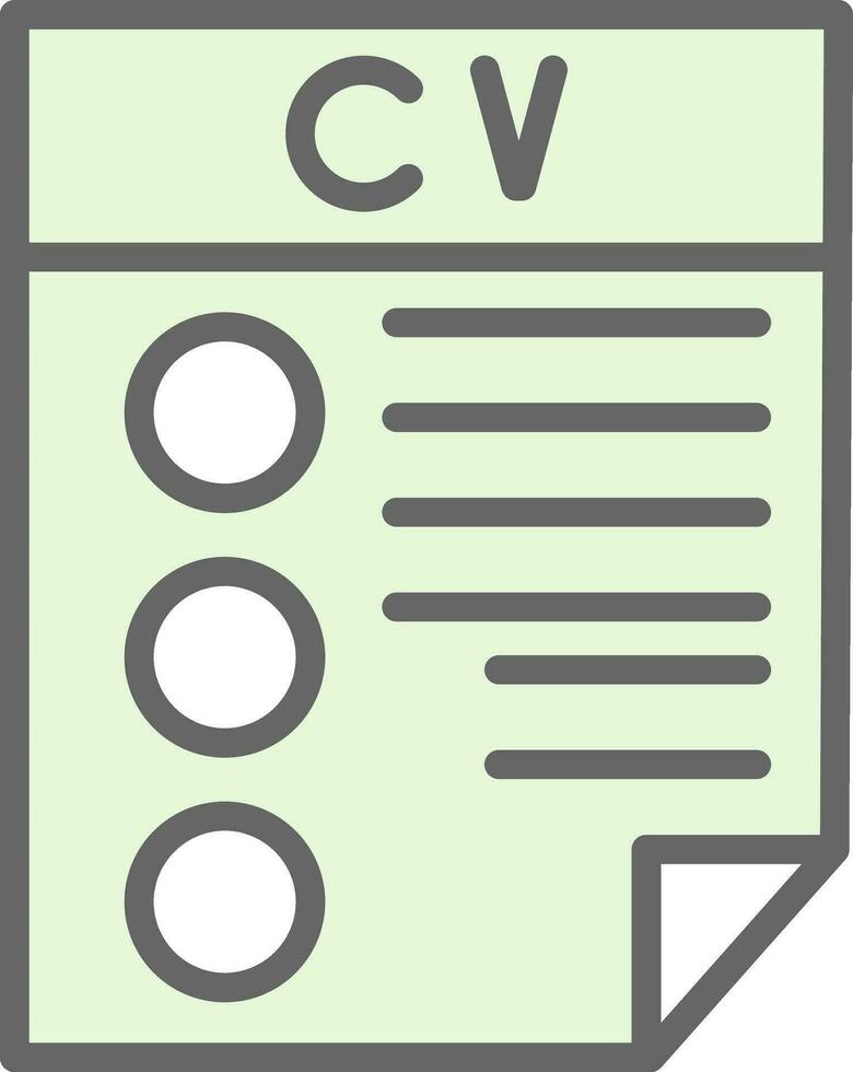 CV Vector Icon Design