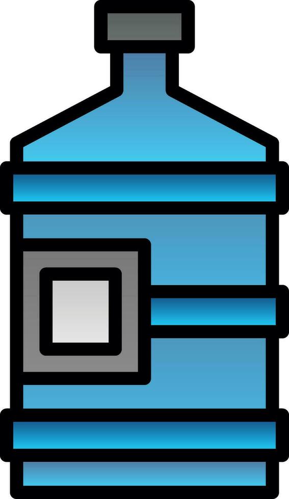 Water bottle Vector Icon Design