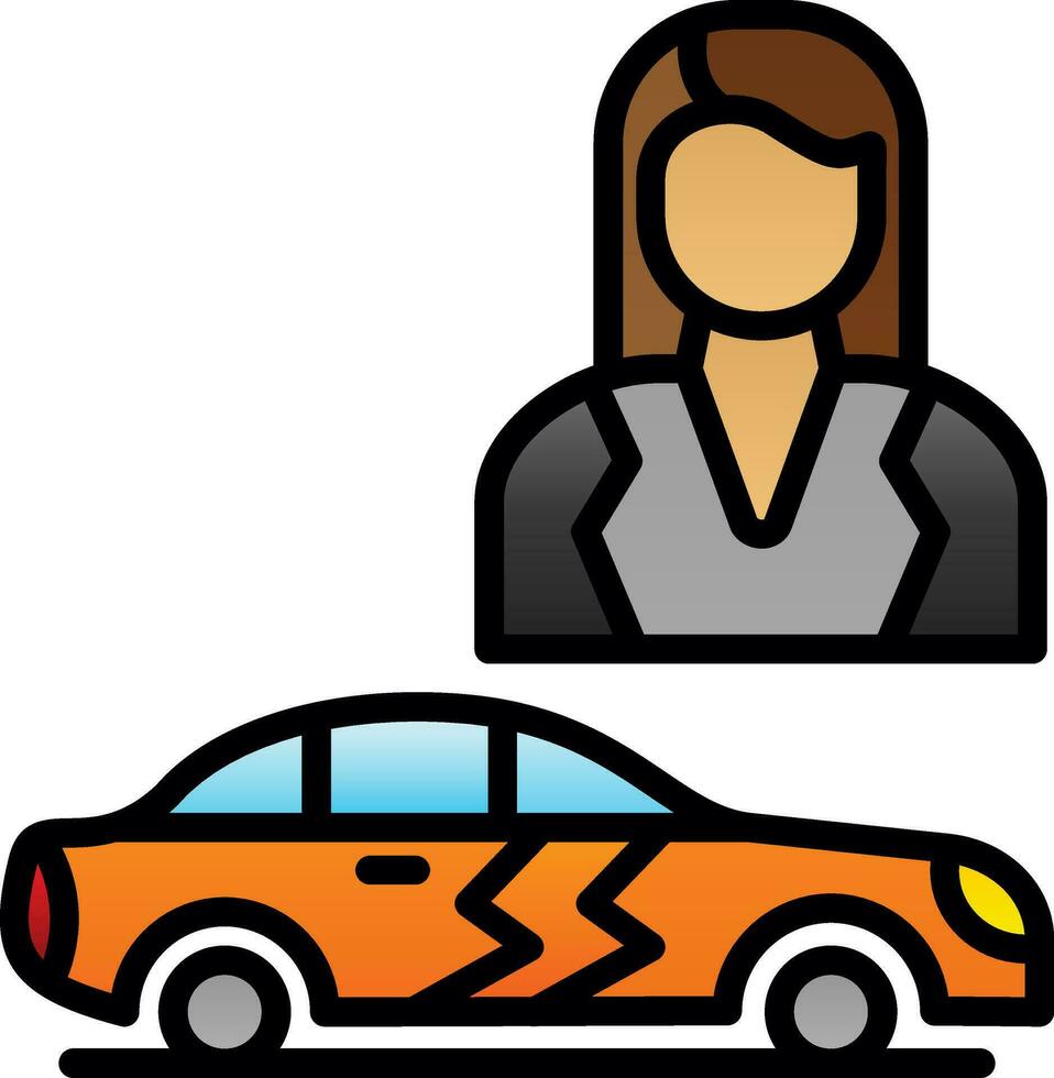 Saleswoman Vector Icon Design