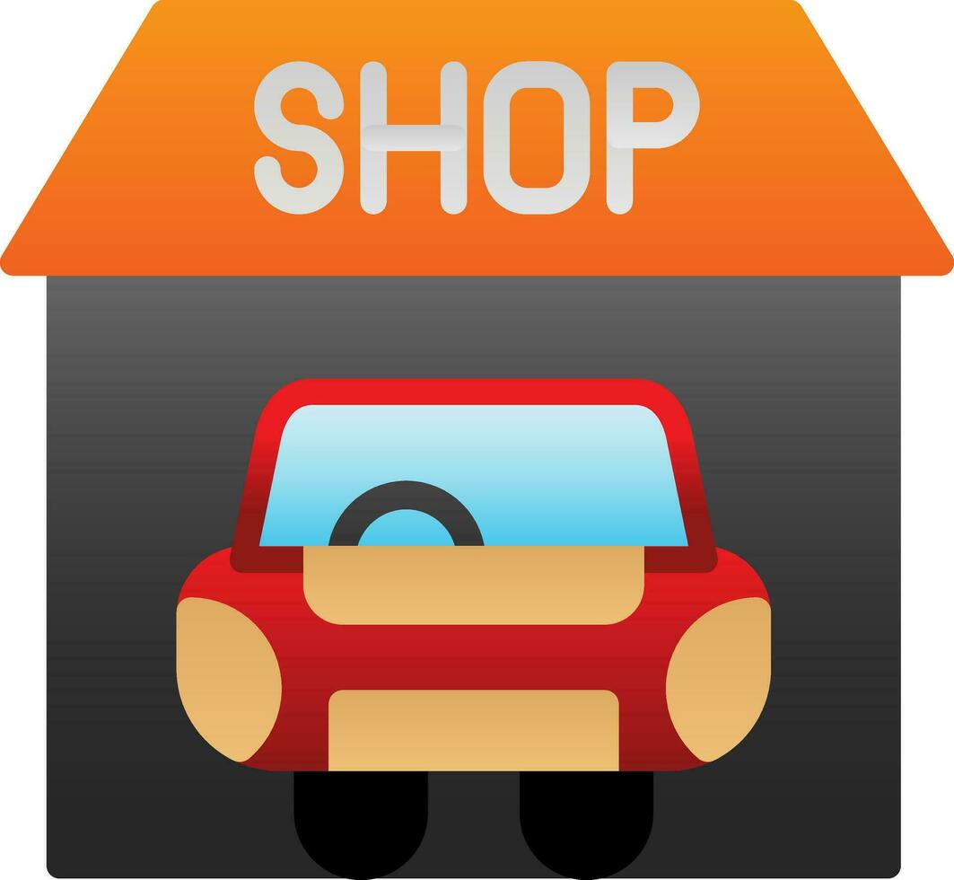 Car shop Vector Icon Design