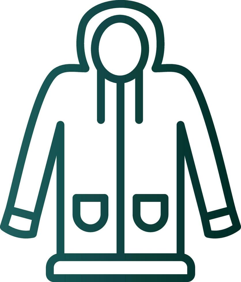 Raincoat Vector Icon Design