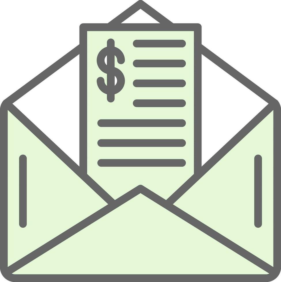 Paycheck Vector Icon Design