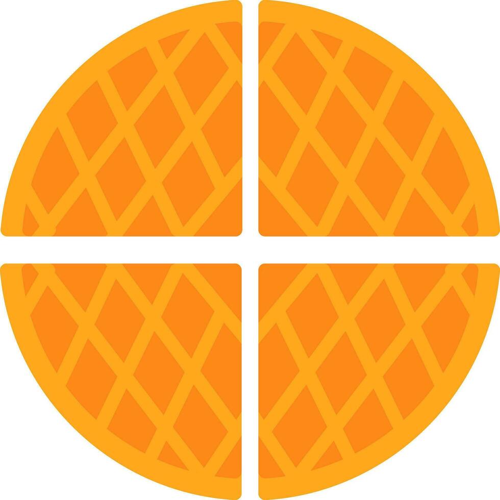 Waffle Vector Icon Design