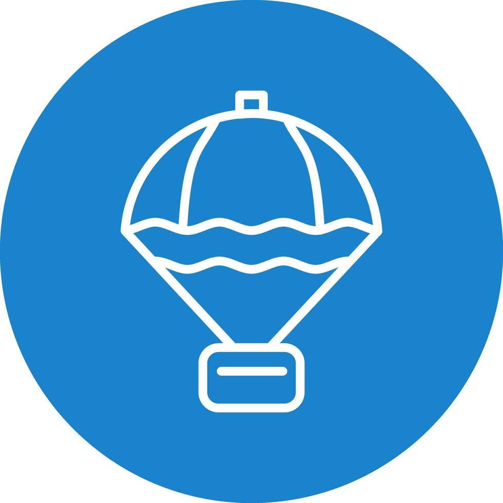 Parachute Vector Icon Design