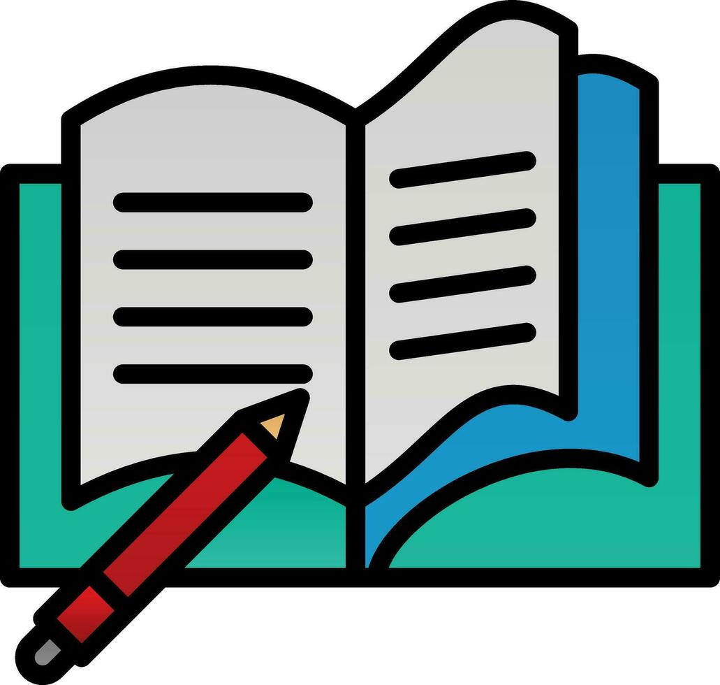 Notebook Vector Icon Design