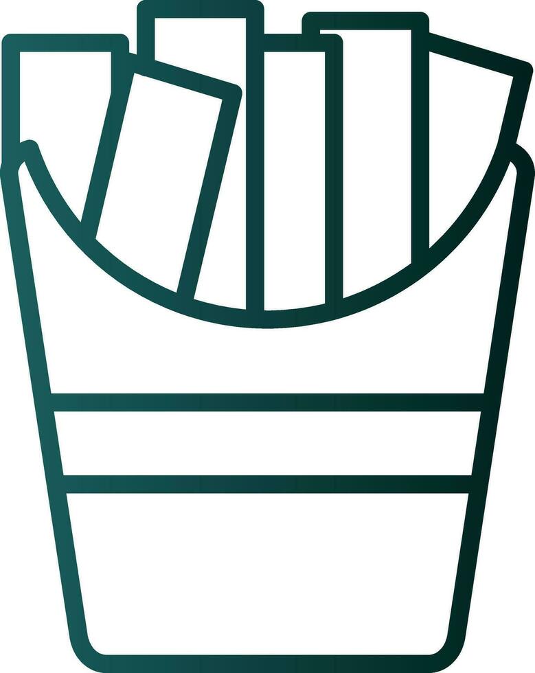 French fries Vector Icon Design