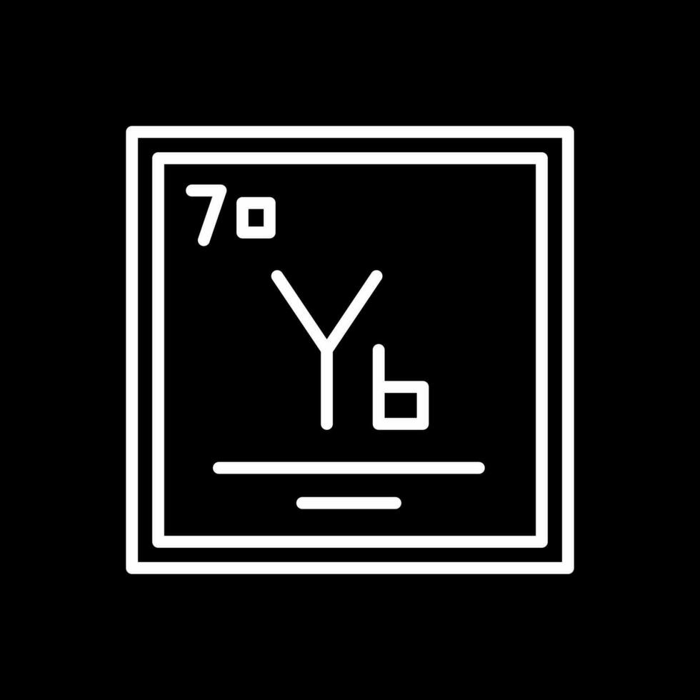 Ytterbium Vector Icon Design