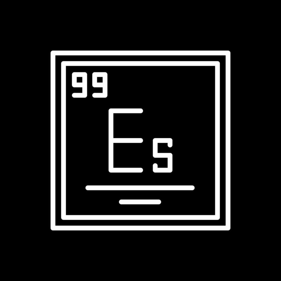 Einsteinium Vector Icon Design