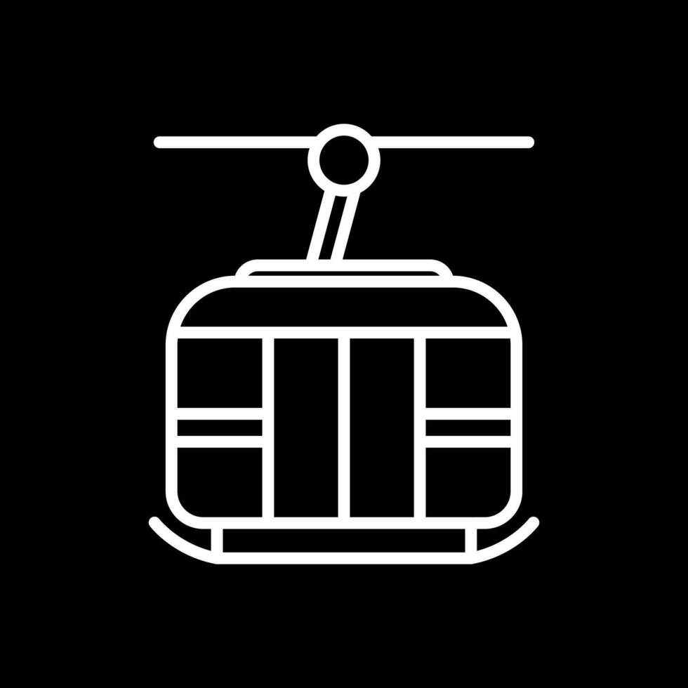 Ski lift Vector Icon Design