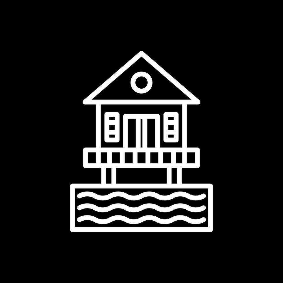 Beach hut Vector Icon Design