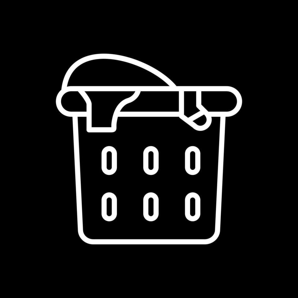 Laundry basket Vector Icon Design