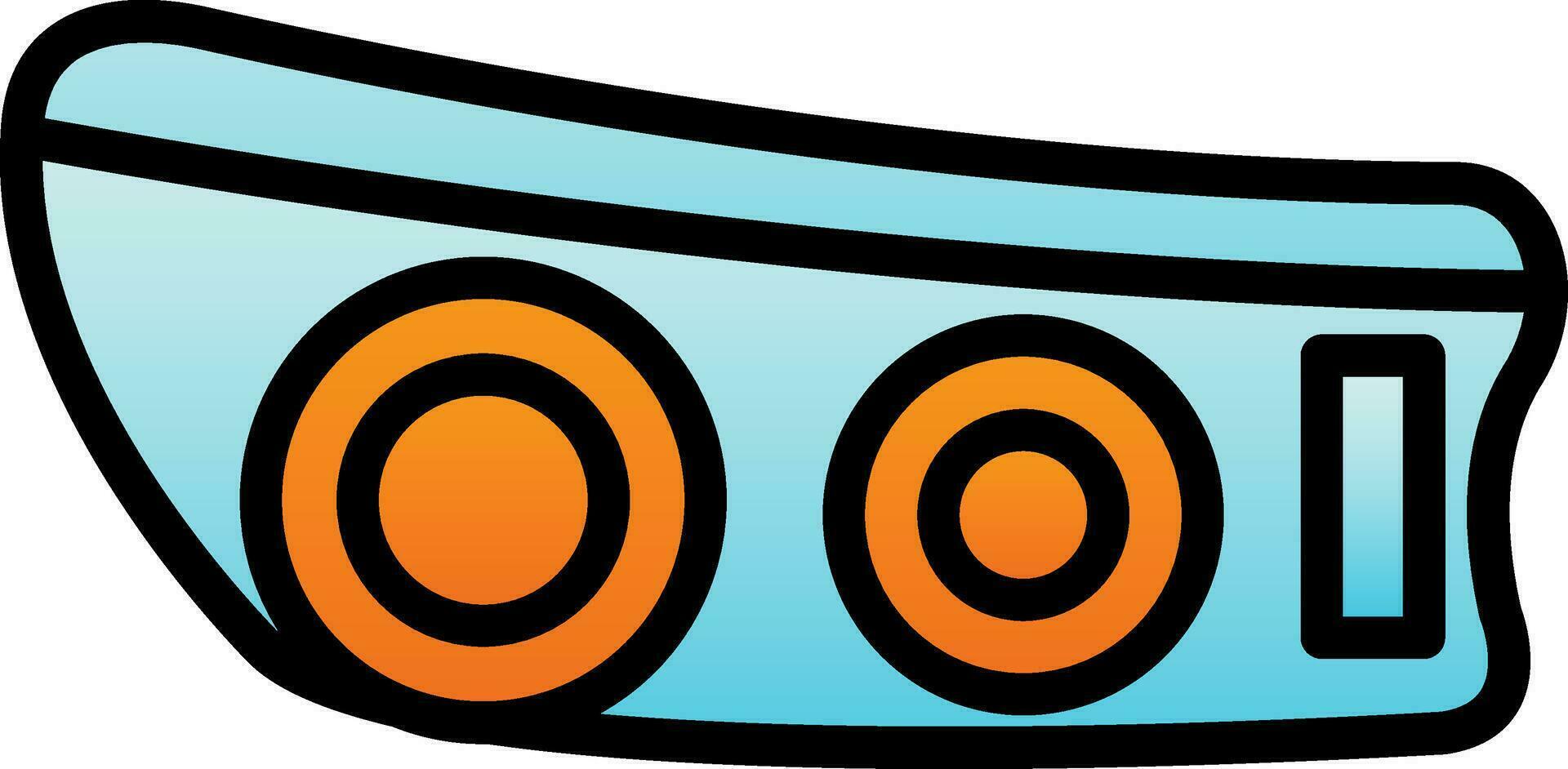 Head light Vector Icon Design
