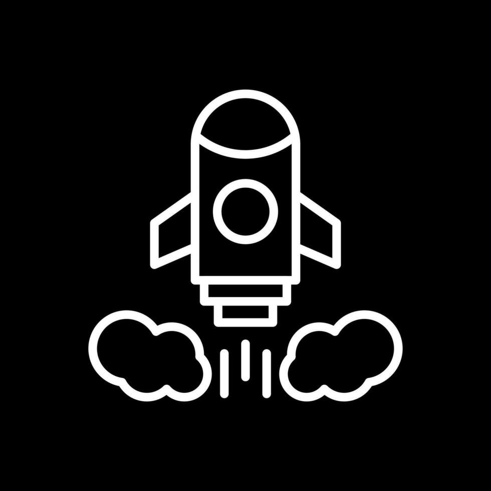 Rocket launch Vector Icon Design