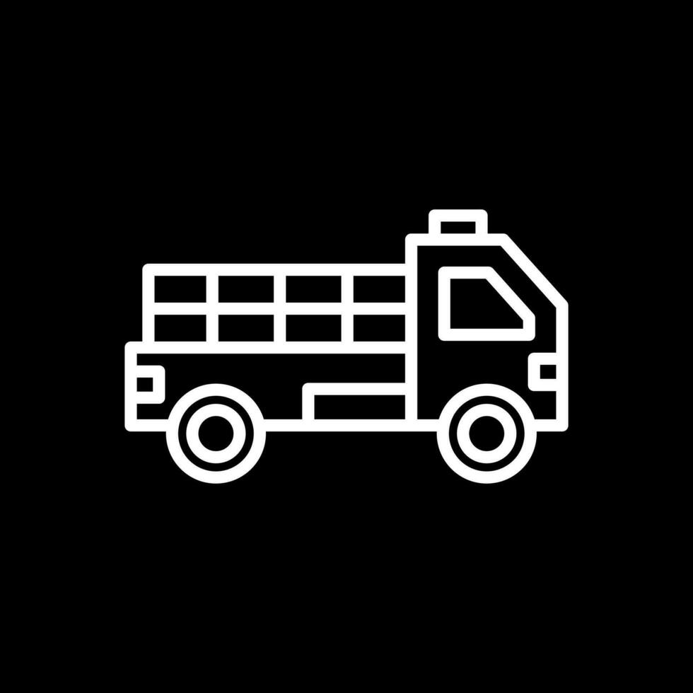 Pickup truck Vector Icon Design