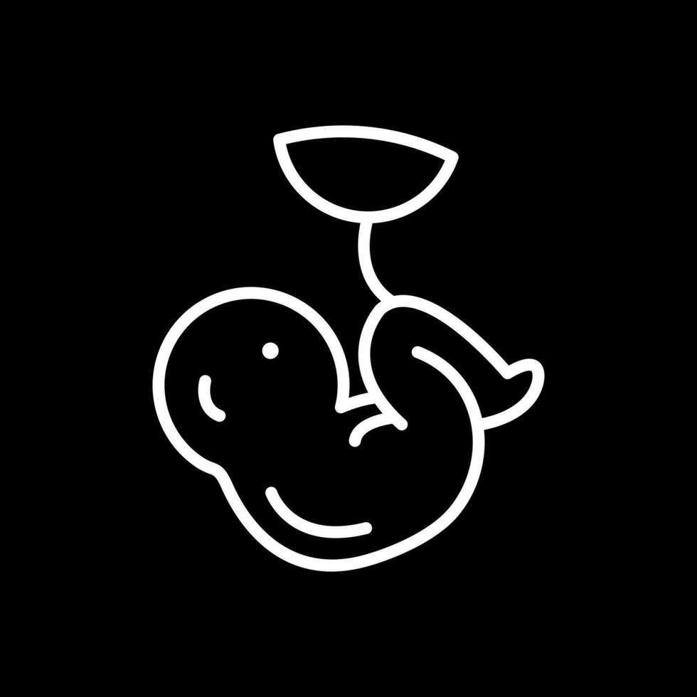 Fetus Vector Icon Design