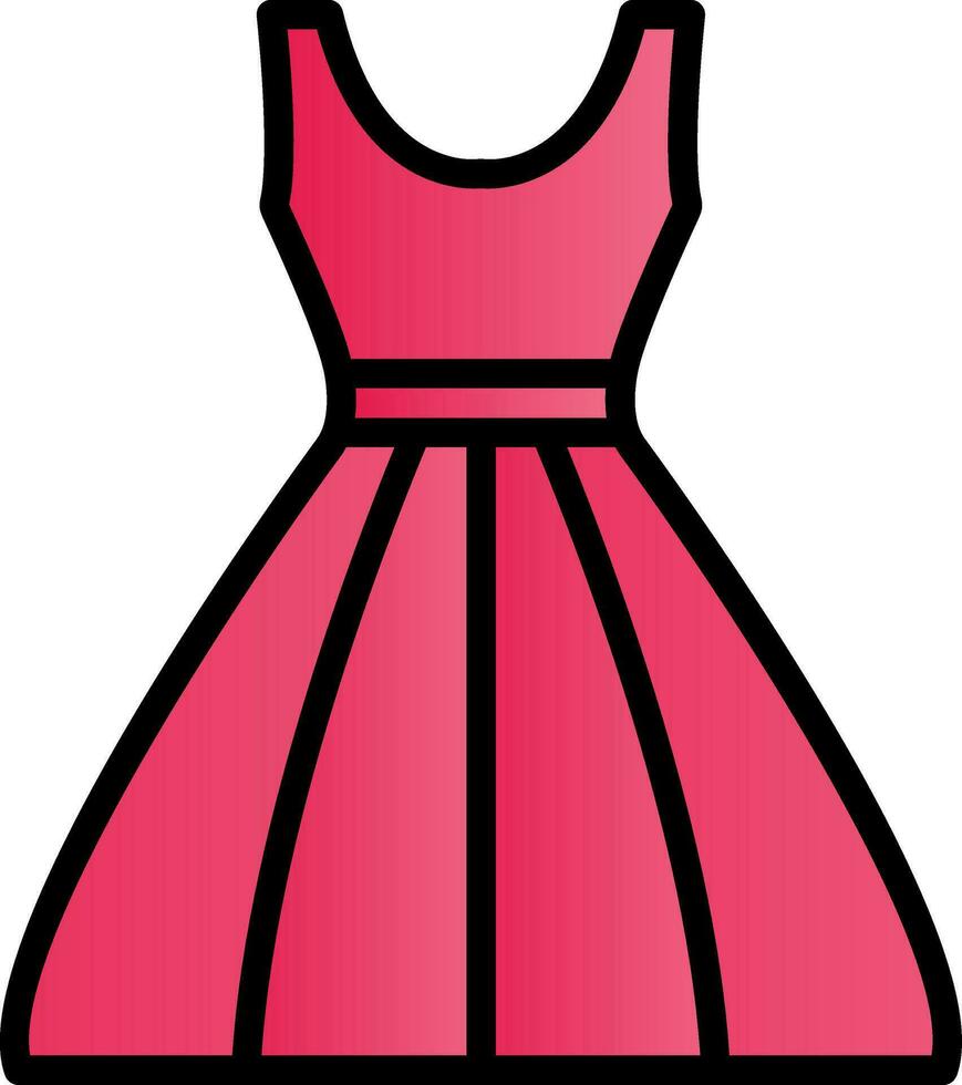 Dress Vector Icon Design