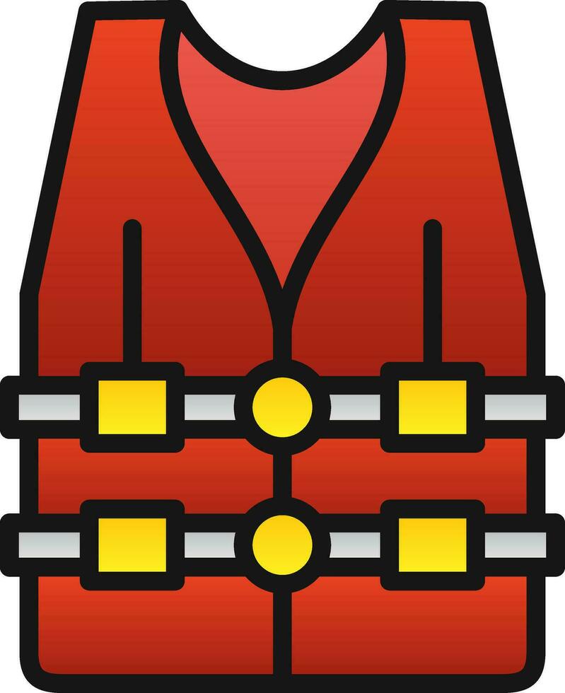 Life vest Vector Icon Design