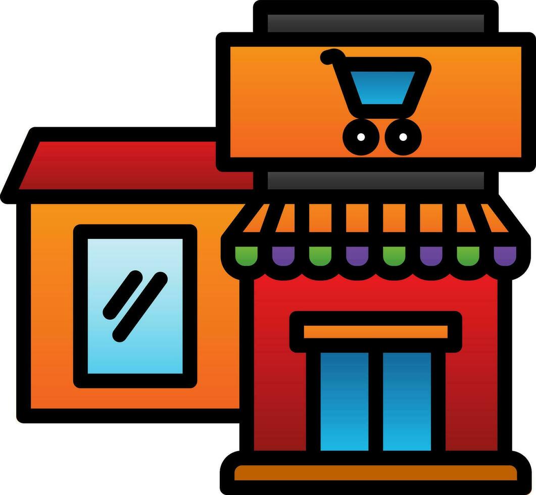 Supermarket Vector Icon Design