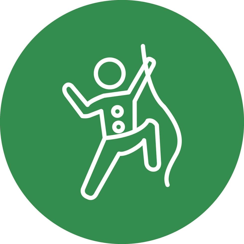 Climbing Vector Icon Design