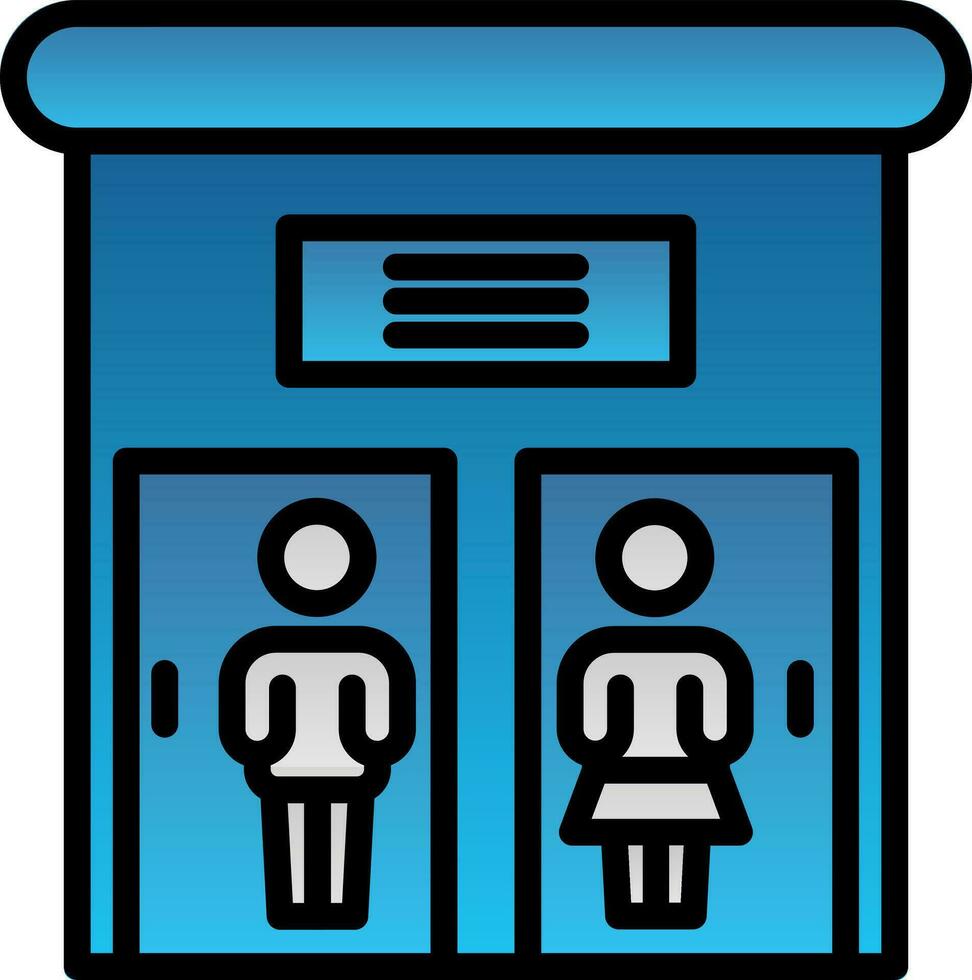 Public toilet Vector Icon Design