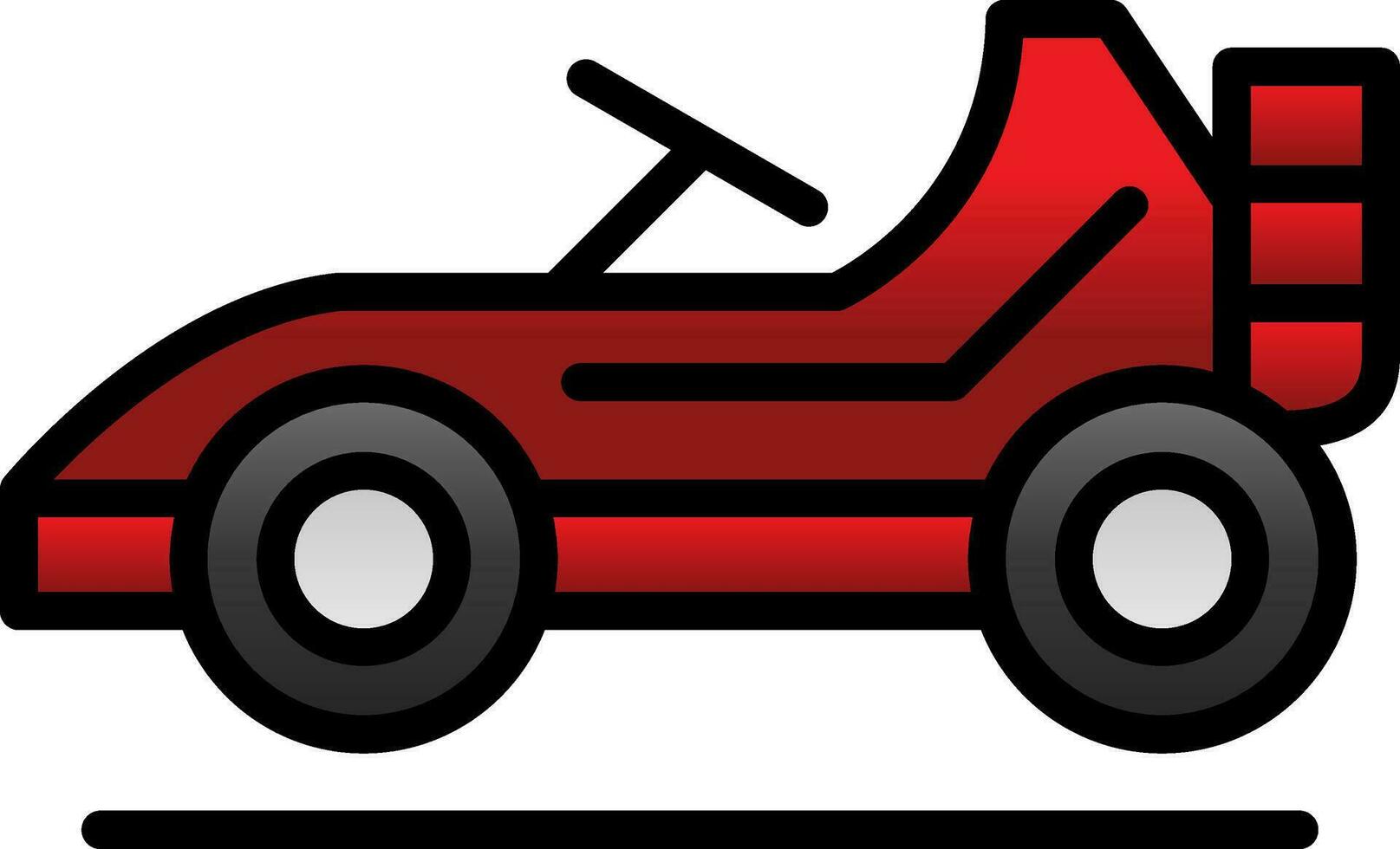 Go kart Vector Icon Design