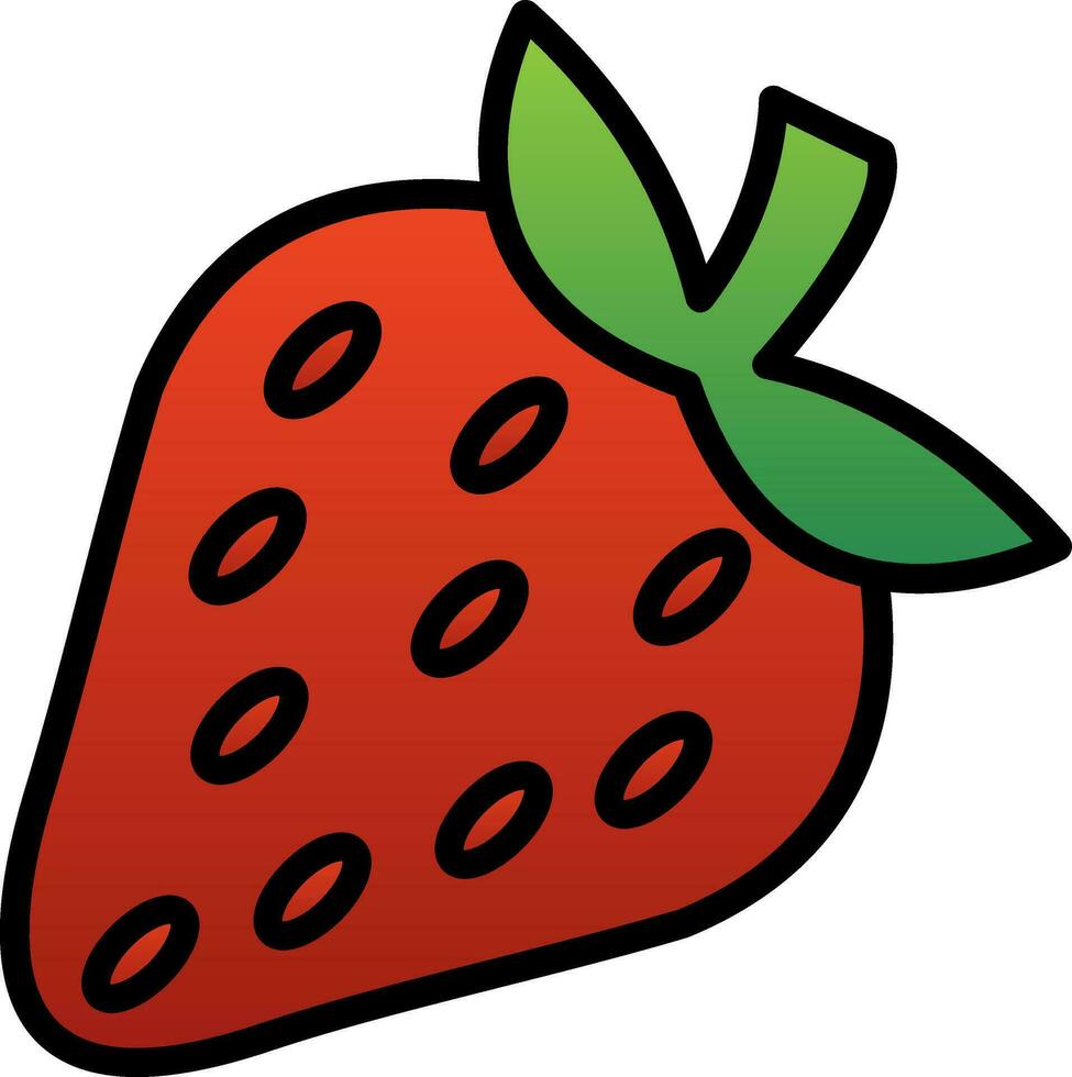 Strawberry Vector Icon Design