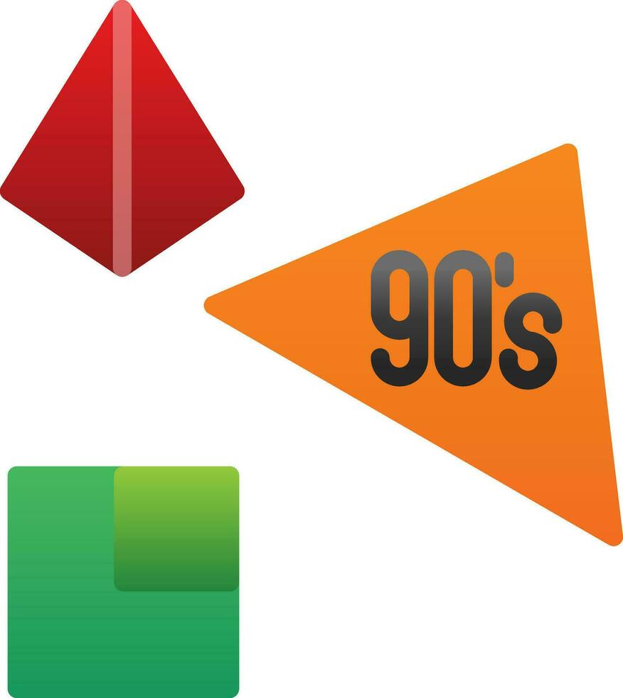 90s Vector Icon Design