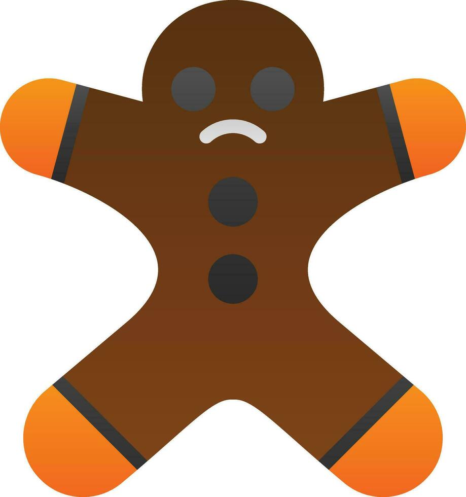 Gingerbread man Vector Icon Design