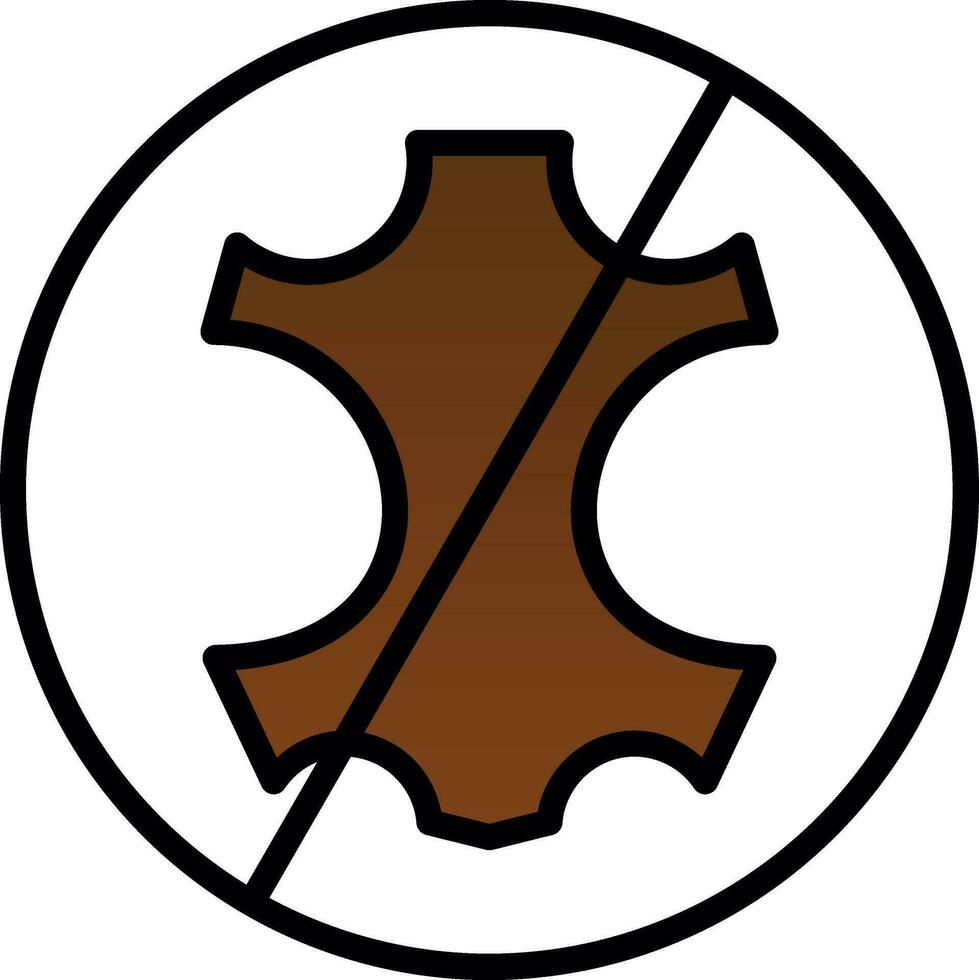 No leather Vector Icon Design
