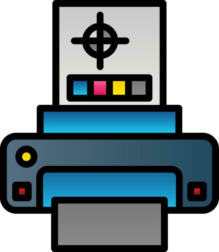 Print test Vector Icon Design