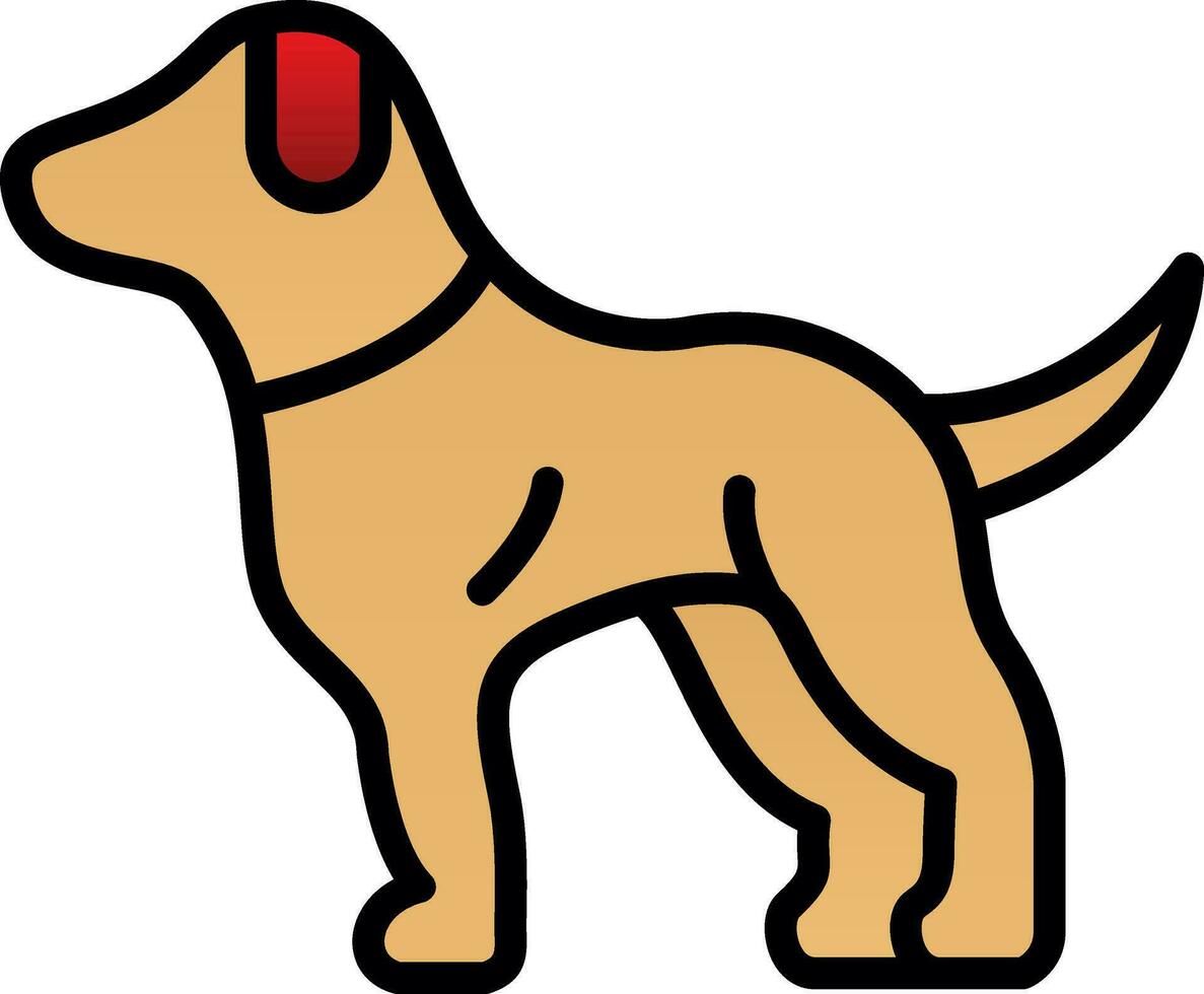 diseño de icono de vector de perro