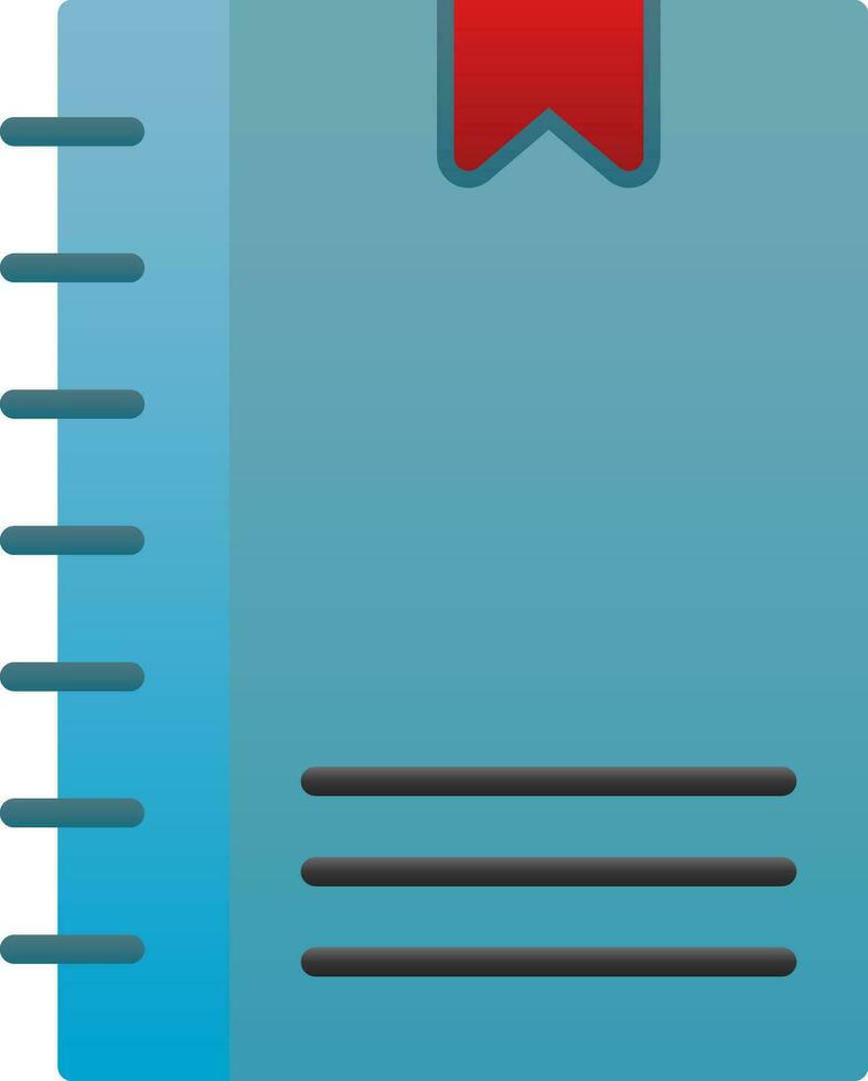 Notebook Vector Icon Design