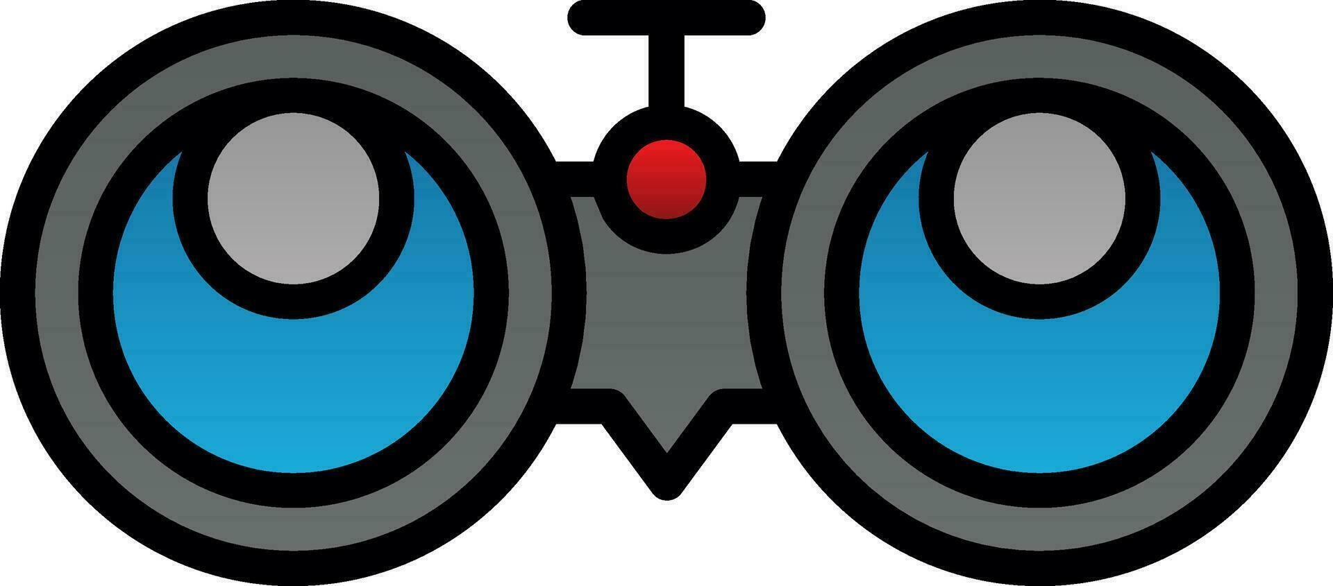 Binocular Vector Icon Design