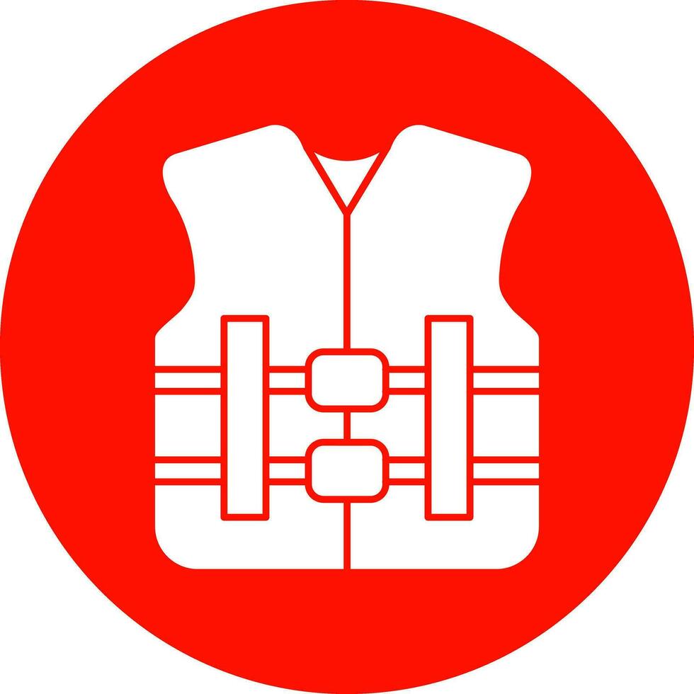 Life jacket Vector Icon Design