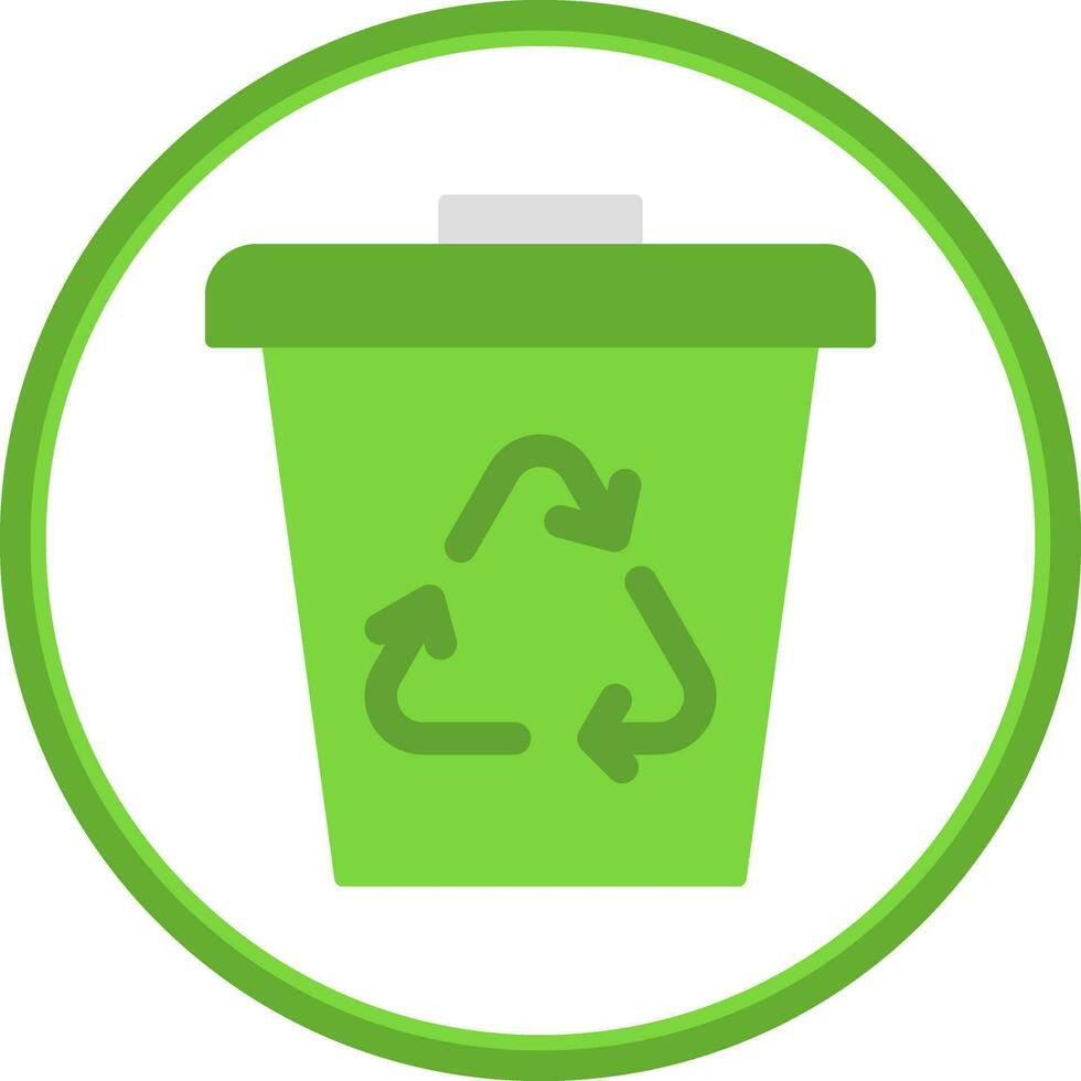 Waste bin Vector Icon Design
