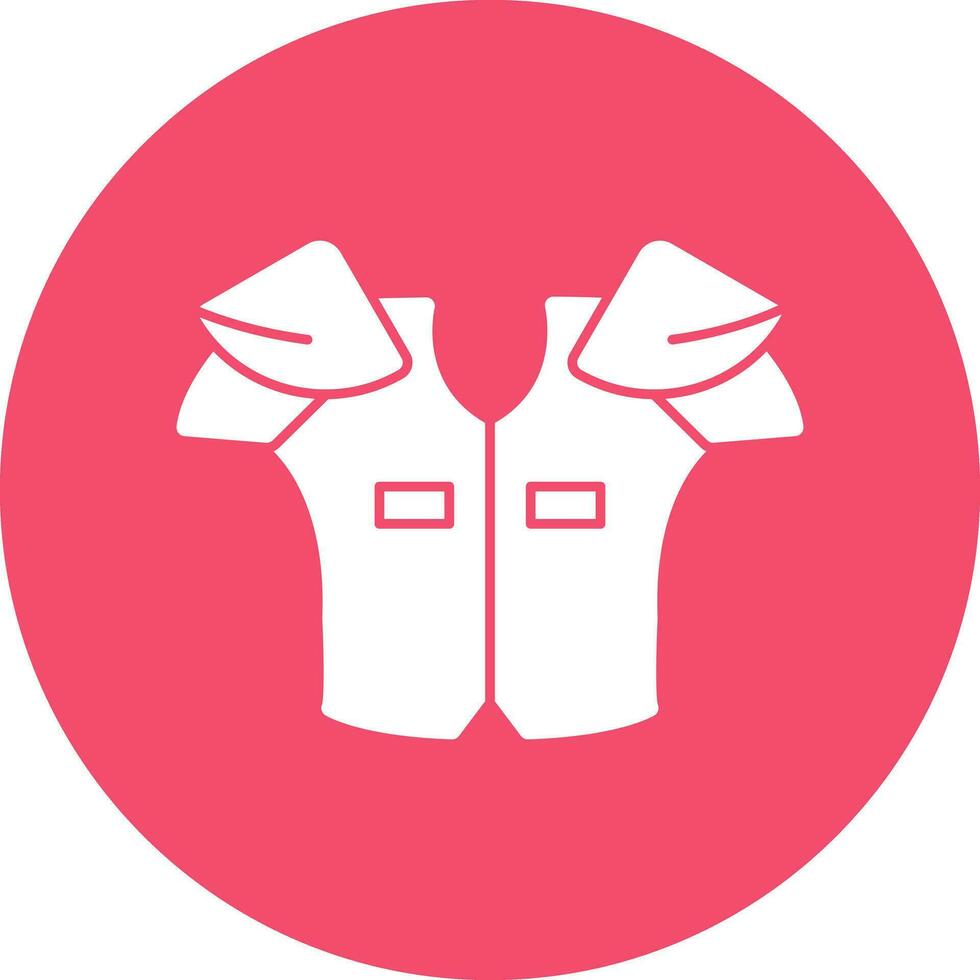 Shoulder pads Vector Icon Design