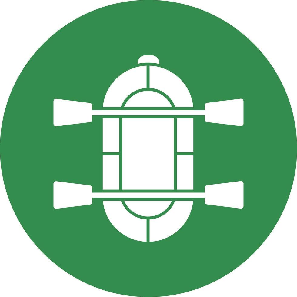 Rafting Vector Icon Design